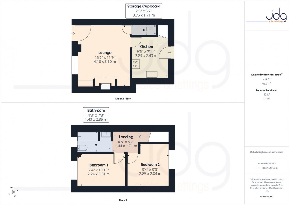 Floorplan for Makinsons Row, Galgate, LA2