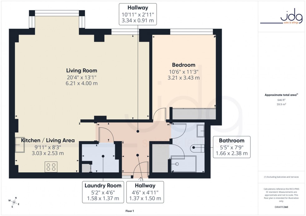Floorplan for Marine Road East, Lakeland House Marine Road East, LA4