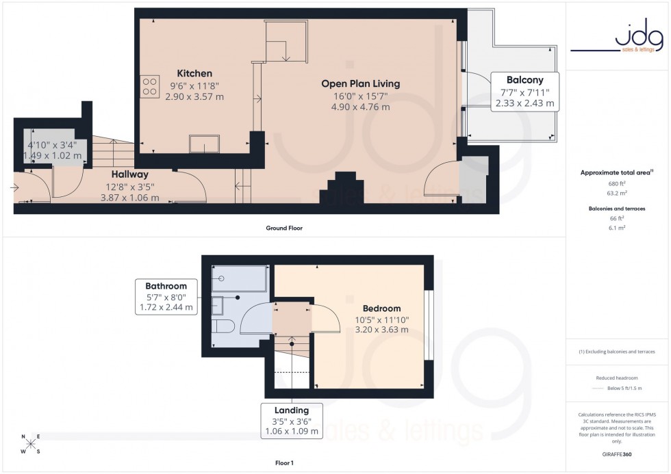 Floorplan for Kershaw Drive, The Residence Kershaw Drive, LA1