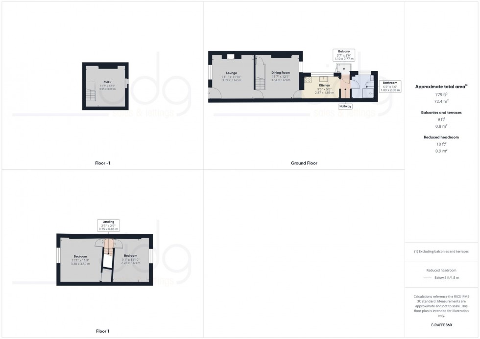 Floorplan for Prospect Street, Lancaster, LA1