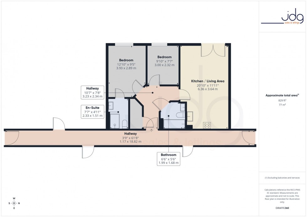 Floorplan for Damside Street, Lancaster, LA1