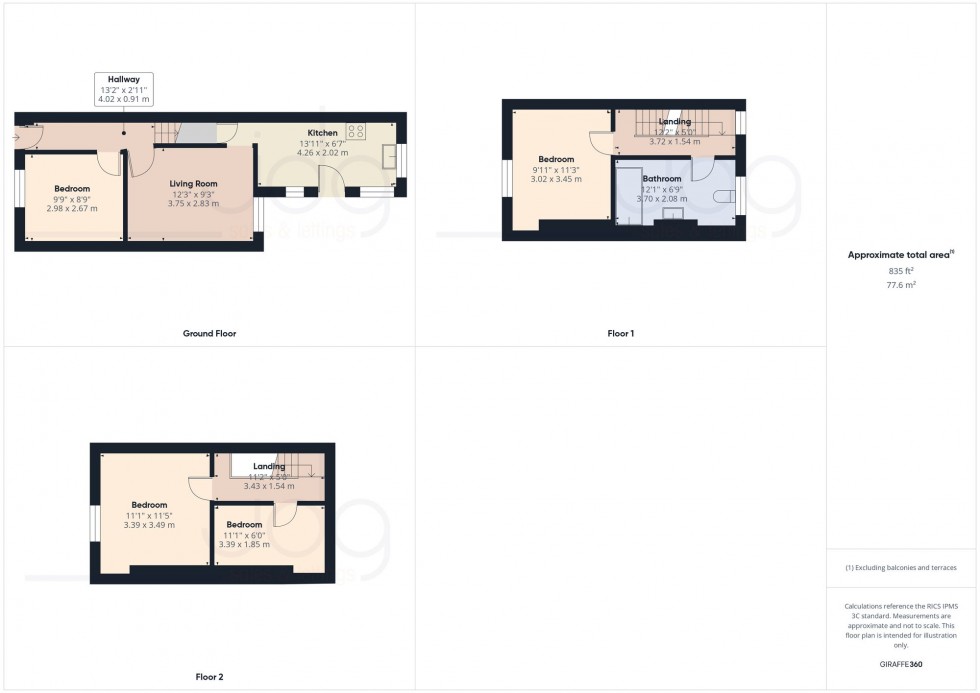 Floorplan for Hope Street, Lancaster, LA1