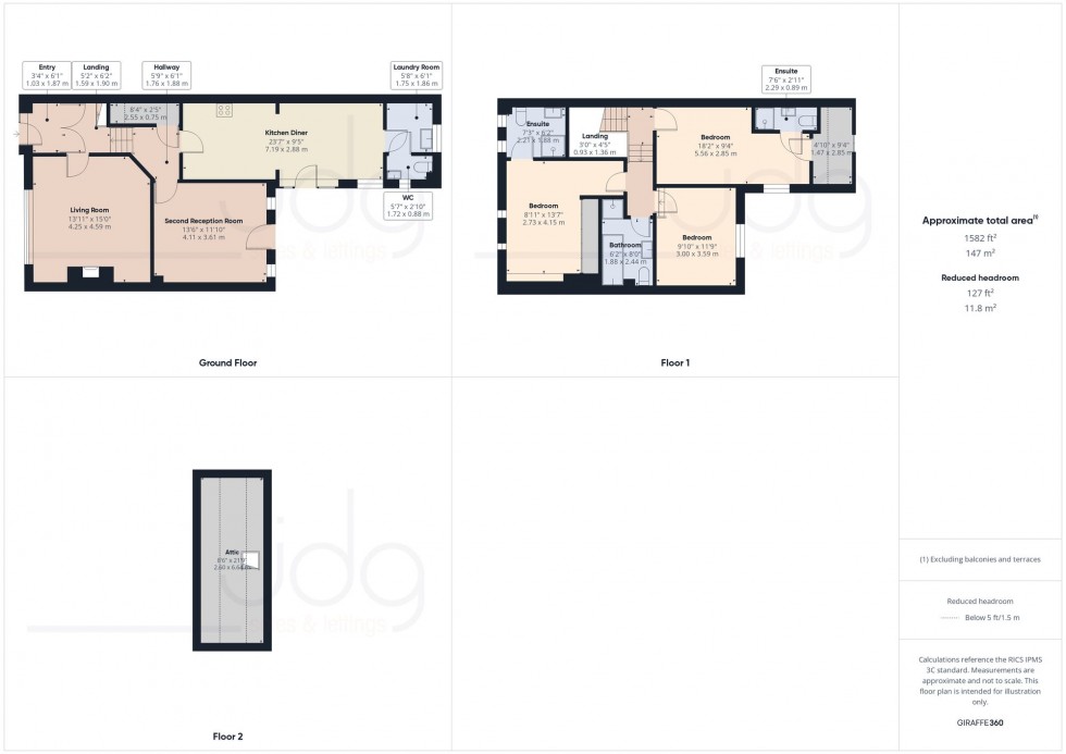 Floorplan for Bailrigg Lane, Bailrigg, LA1