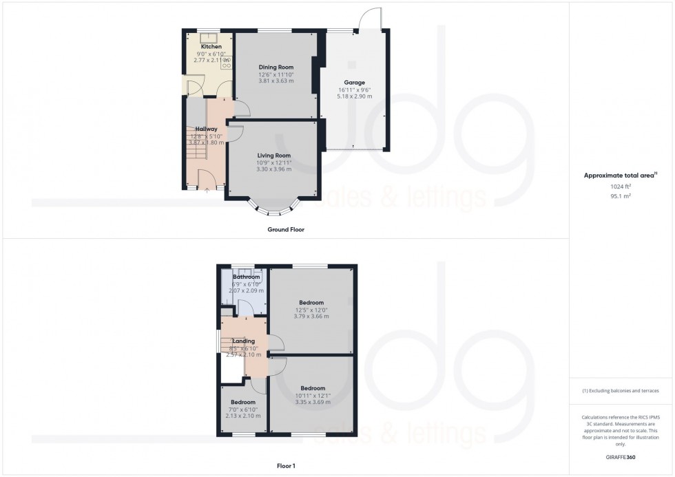 Floorplan for Bowerham Road, Lancaster, LA1