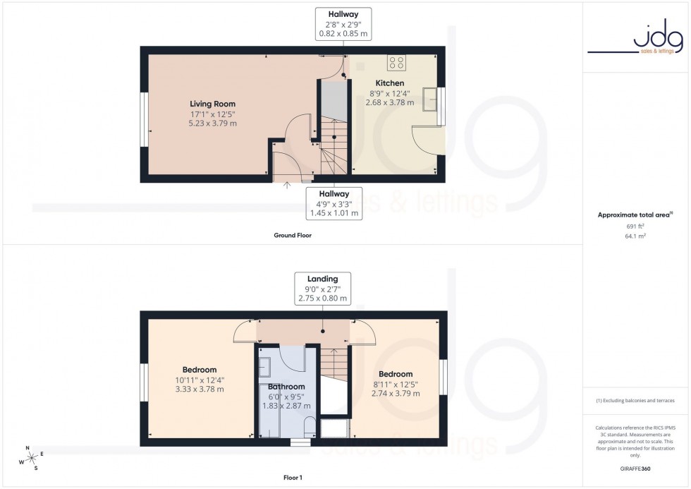 Floorplan for Rosedale Avenue, Heysham, LA3