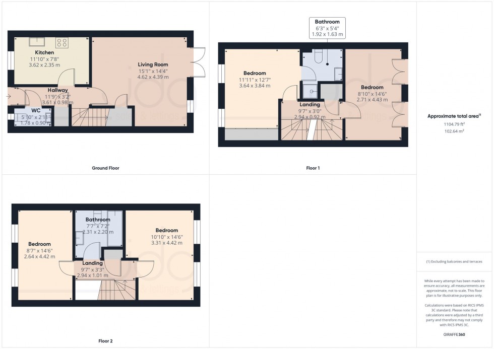 Floorplan for Masonfield Crescent, Lancaster, LA1