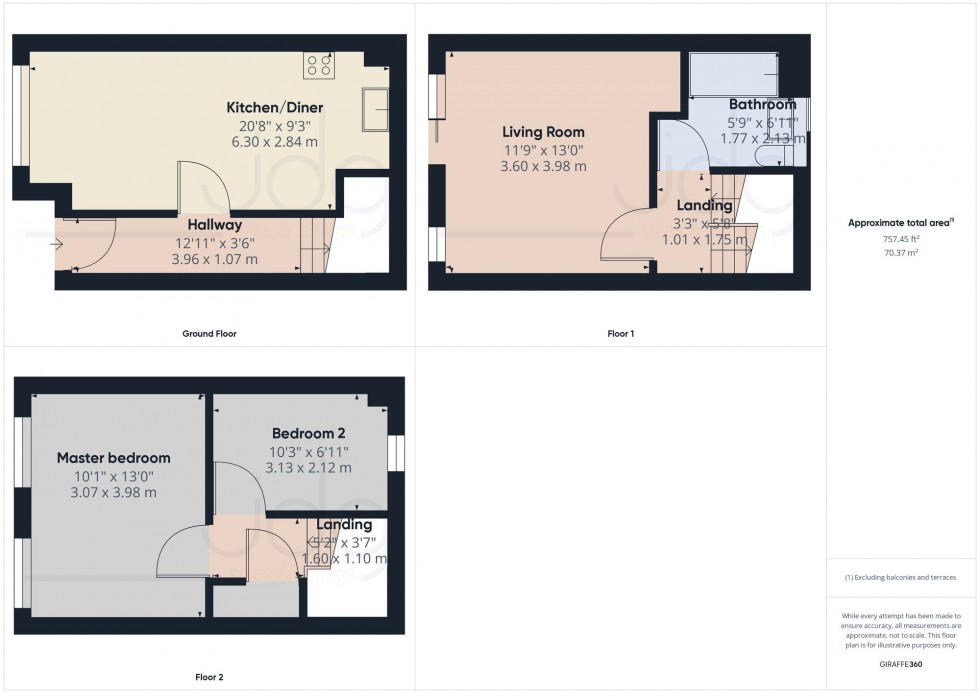 Floorplan for St. Johns Mews, Lancaster, LA1