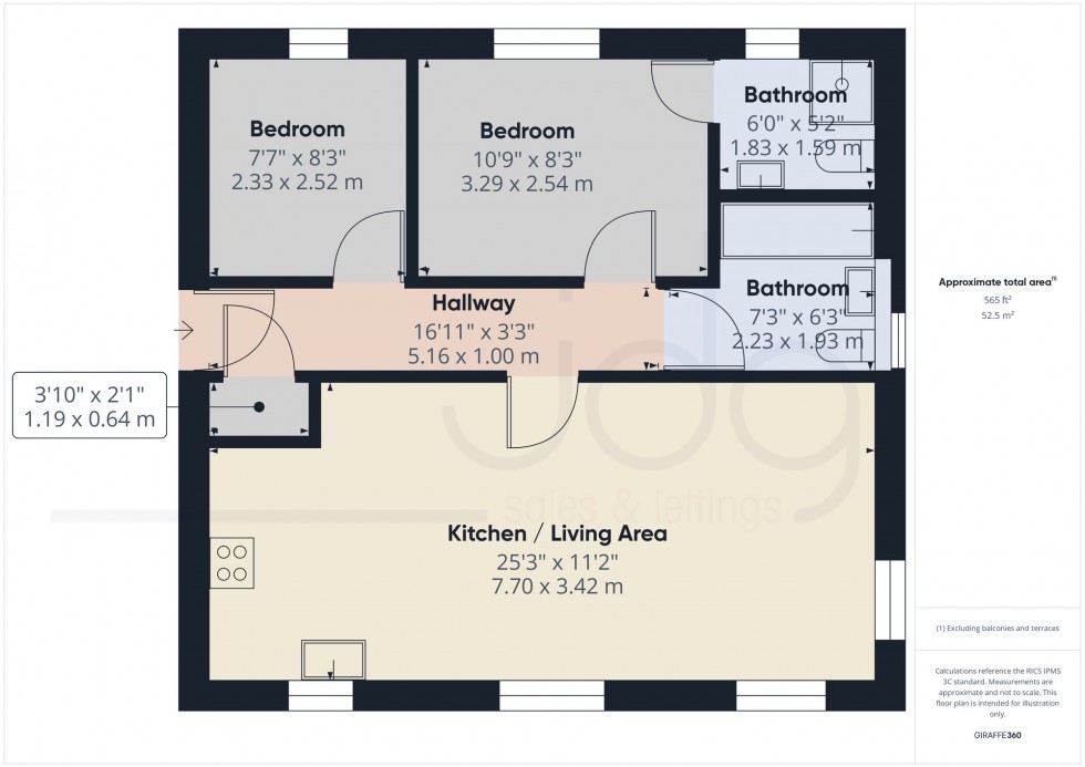 Floorplan for St. Georges Quay, Lancaster, LA1