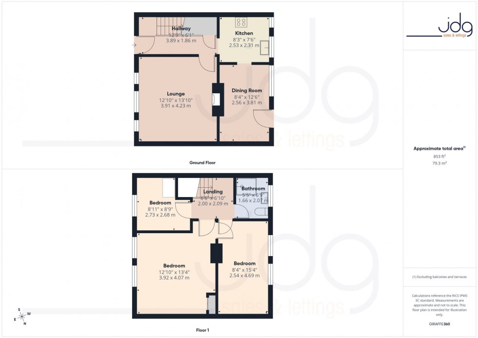 Floorplan for Bowland Road, Heysham, LA3