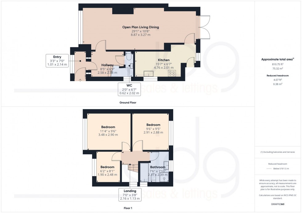 Floorplan for Fairhope Avenue, Lancaster, LA1