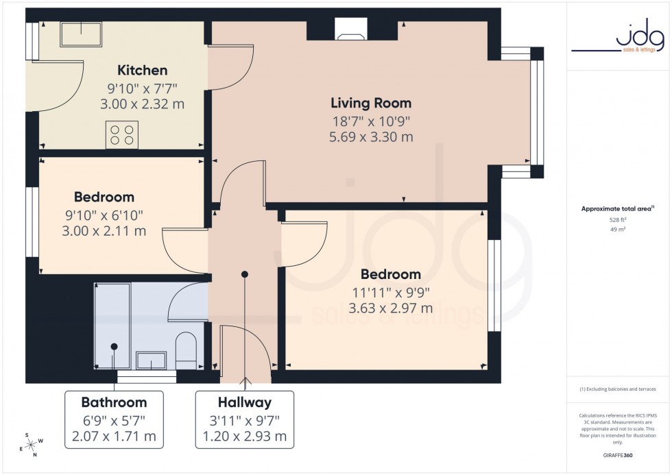 Floorplan for Rylstone Drive, Heysham, LA3