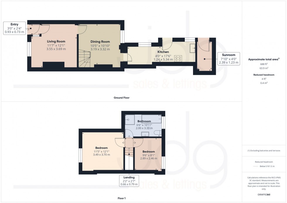 Floorplan for Melbourne Road, Lancaster, LA1