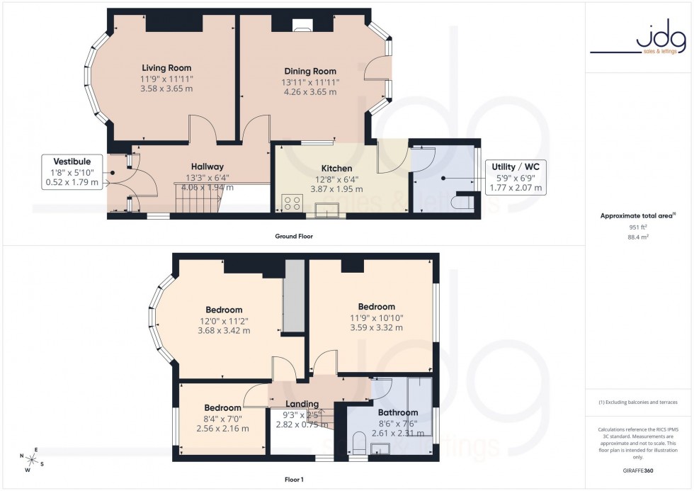 Floorplan for Lichfield Avenue, Morecambe, LA4