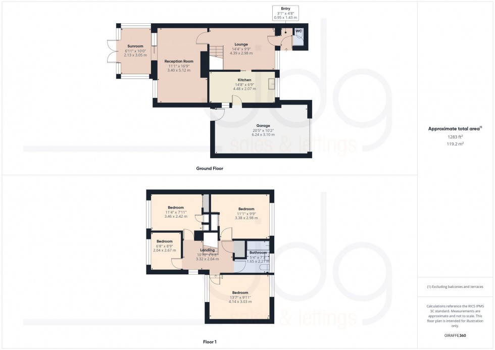 Floorplan for Bowerham Road, Lancaster, LA1