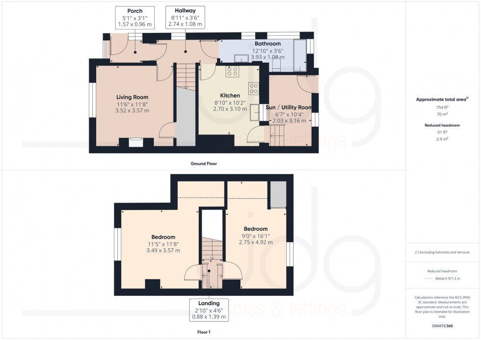 Floorplan for Lake Road, Morecambe, LA3