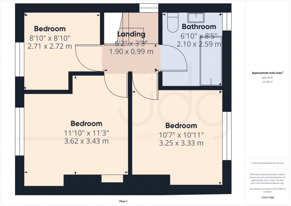 Floorplan for Halton Road, Lancaster, LA1