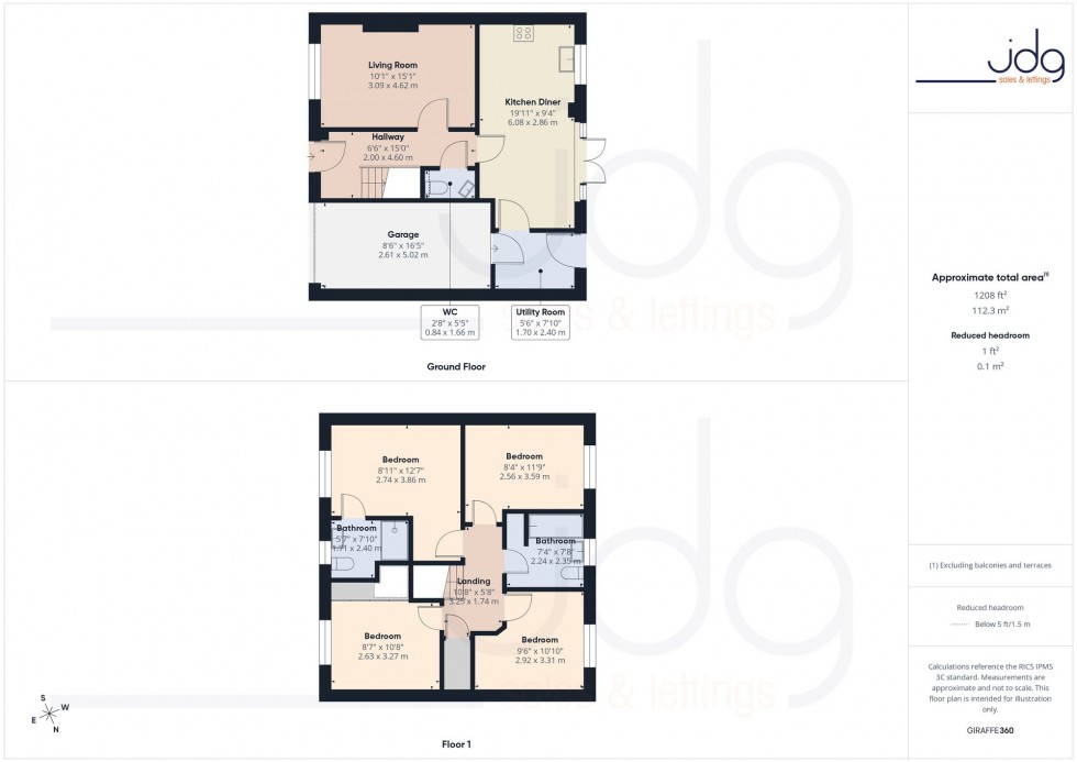 Floorplan for Cassidy Drive, Lancaster, LA1