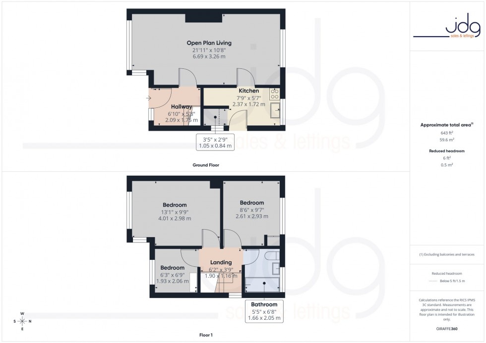 Floorplan for Peel Avenue, Lancaster, LA1