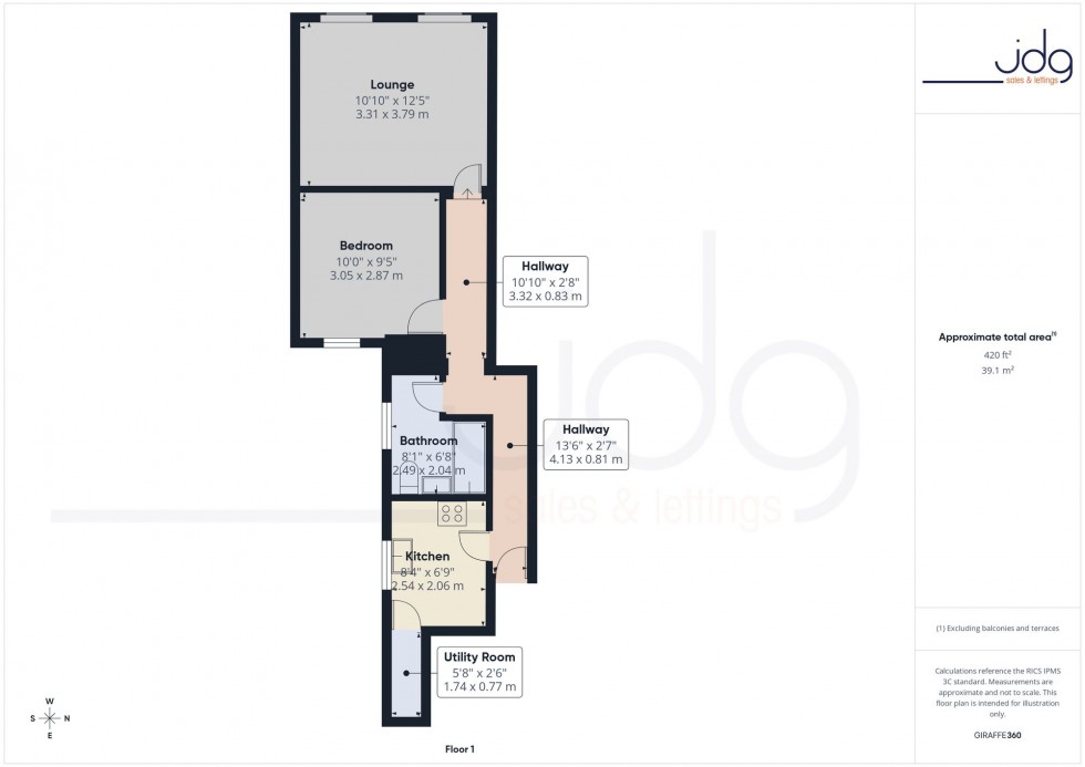 Floorplan for Rear Main Street, Kirkby Lonsdale, LA6