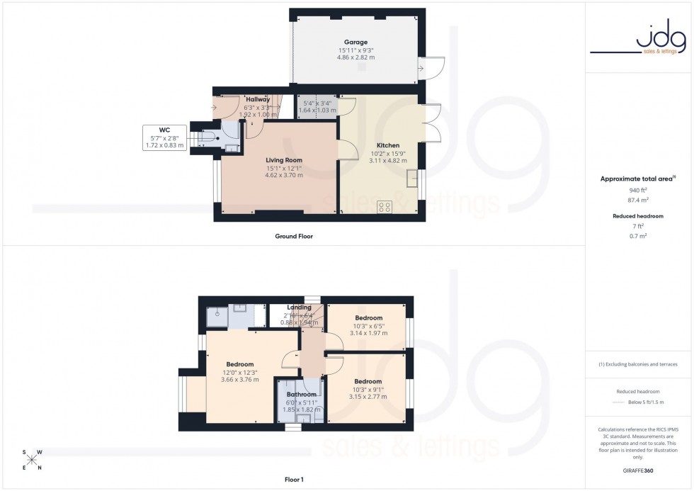 Floorplan for Roeburn Drive, Morecambe, LA3