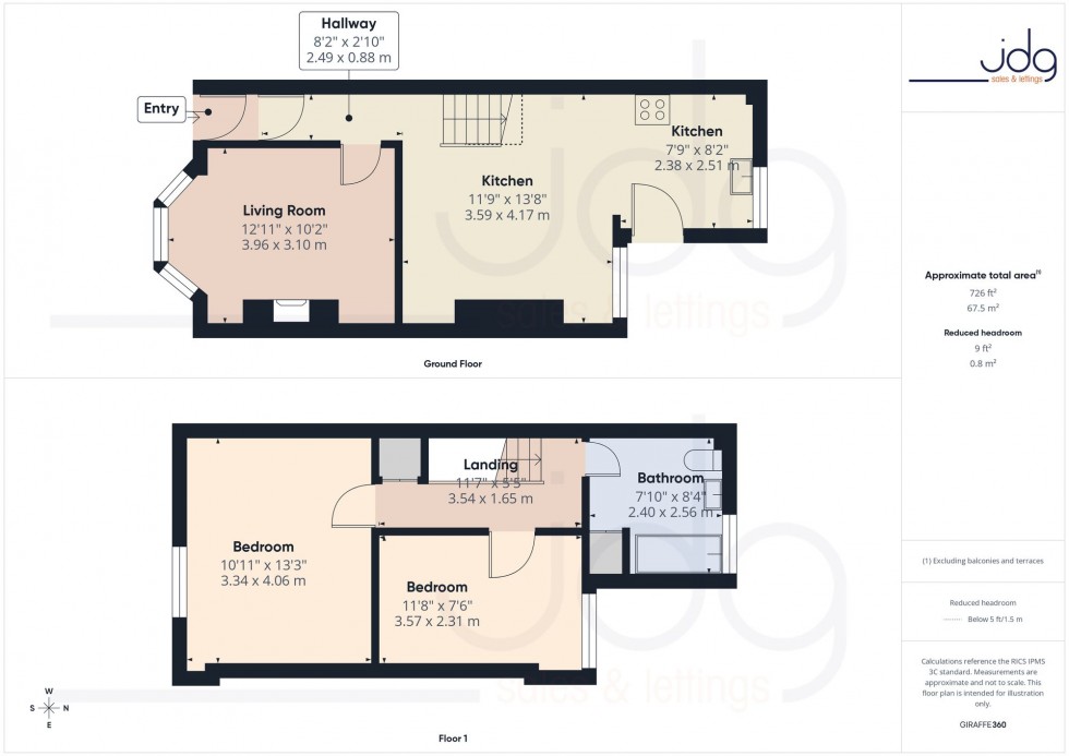Floorplan for Franklin Street, Lancaster, LA1