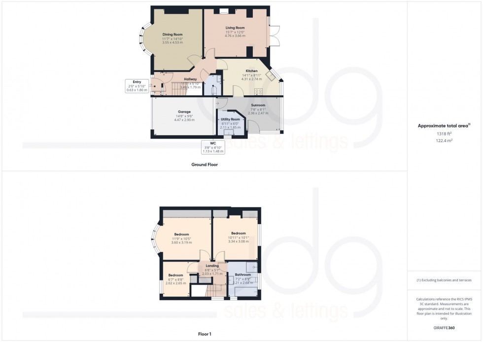 Floorplan for Marine Drive, Hest Bank, LA2