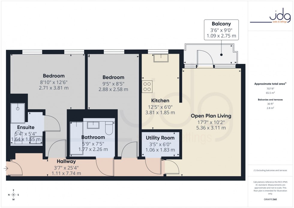 Floorplan for Nelson Street, Lancaster, LA1