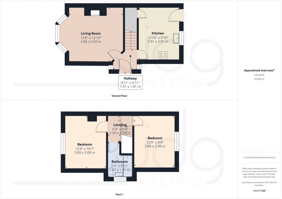 Floorplan for Clare Road, Lancaster, LA1