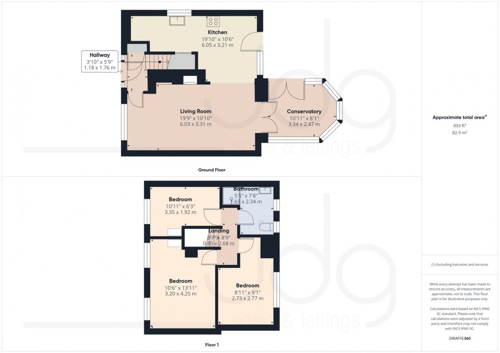 Floorplan for Haweswater Place, Morecambe, LA4