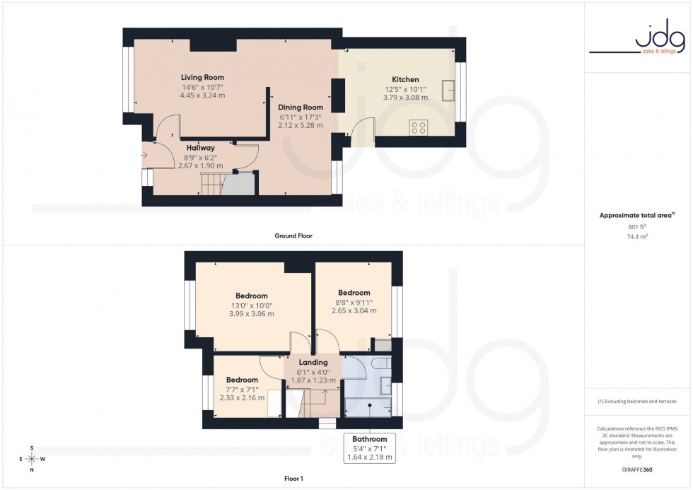 Floorplan for Wensley Drive, Lancaster, LA1