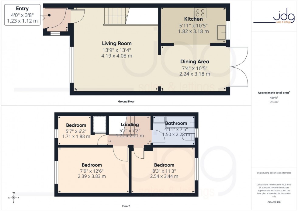 Floorplan for Hampsfell Drive, Morecambe, LA4