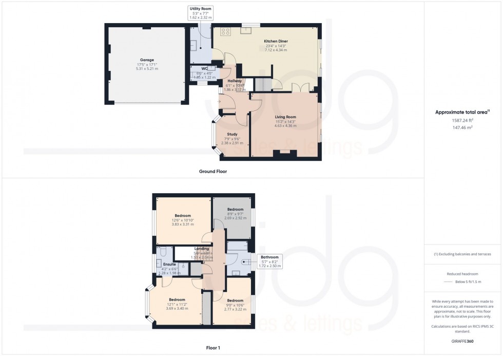 Floorplan for Nairn Road, Lancaster, LA1