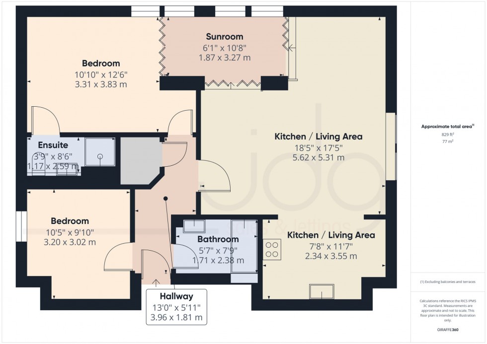 Floorplan for Kershaw Drive, The Residence Kershaw Drive, LA1