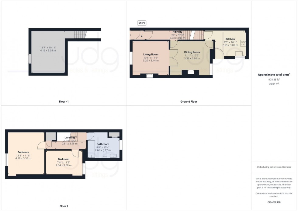 Floorplan for Ashford Road, Lancaster, LA1