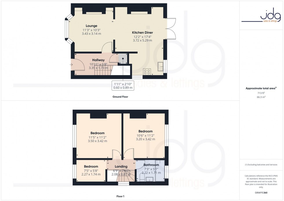 Floorplan for Tibicar Drive West, Heysham, LA3