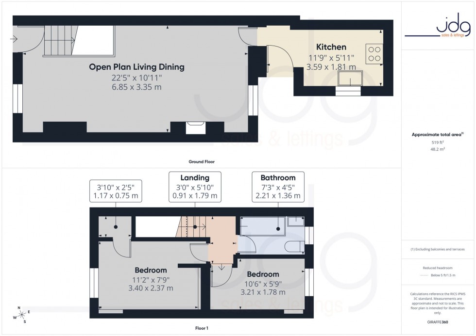 Floorplan for Dunkeld Street, Lancaster, LA1