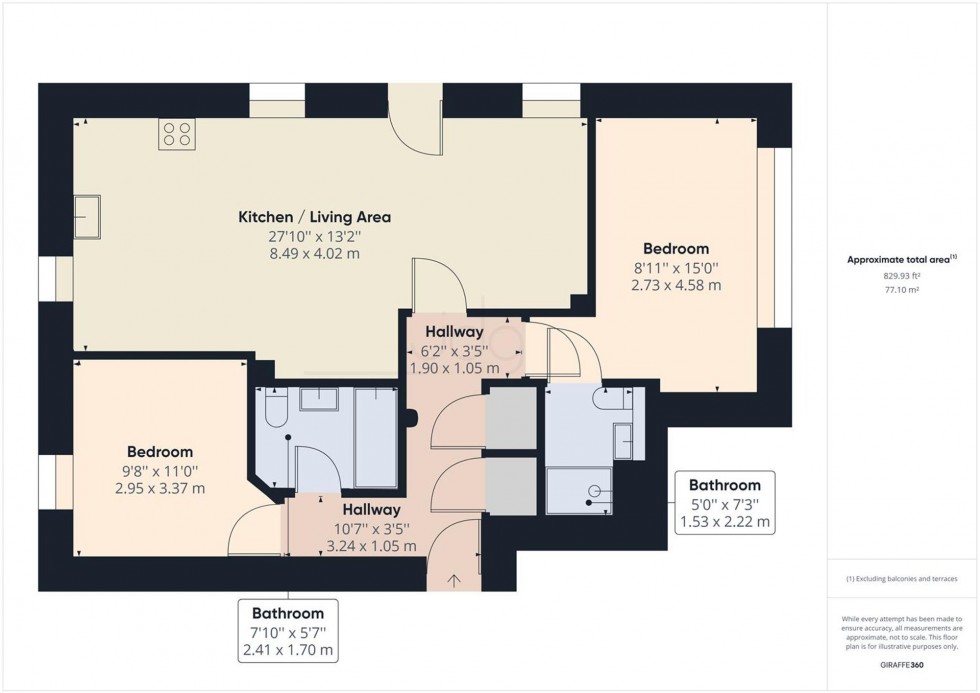 Floorplan for Kershaw Drive, The Residence Kershaw Drive, LA1