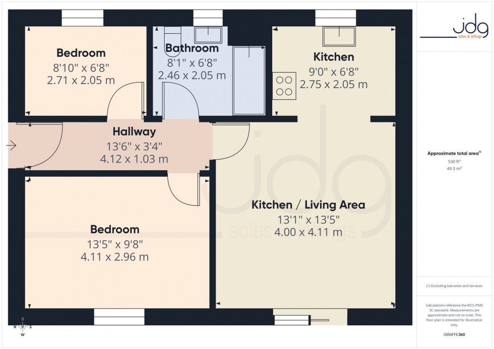 Floorplan for Chiltern Court, Lancaster, LA1