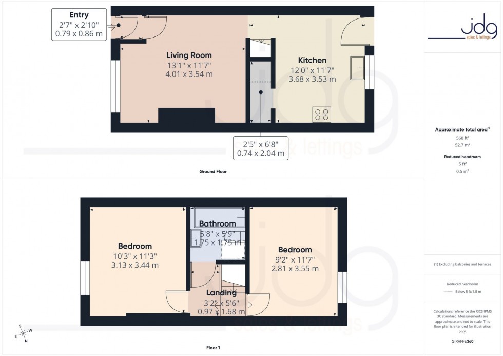 Floorplan for Sylvester Street, Lancaster, LA1