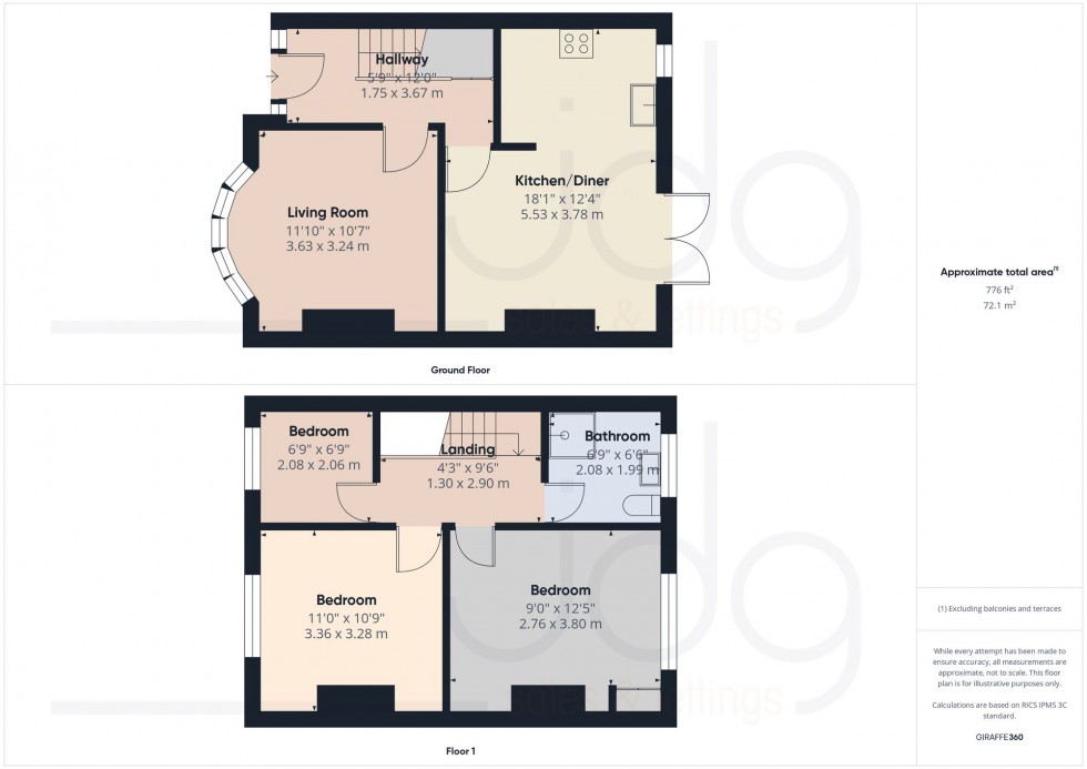 Floorplan for Ulster Road, Lancaster, LA1