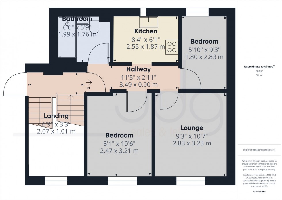 Floorplan for St. James Court, Lancaster, LA1