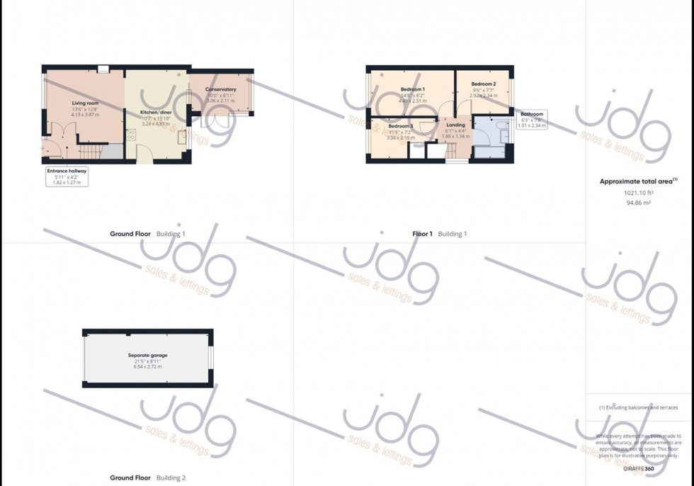 Floorplan for Johnson Close, Lancaster, LA1