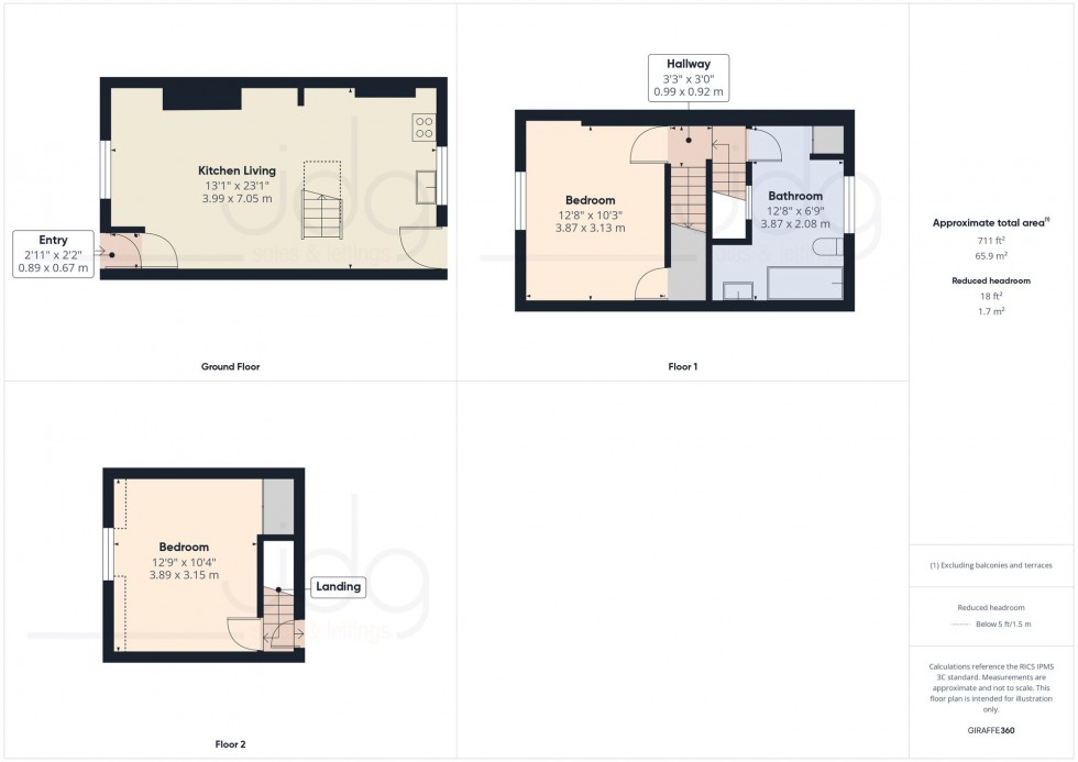 Floorplan for Primrose Street, Lancaster, LA1