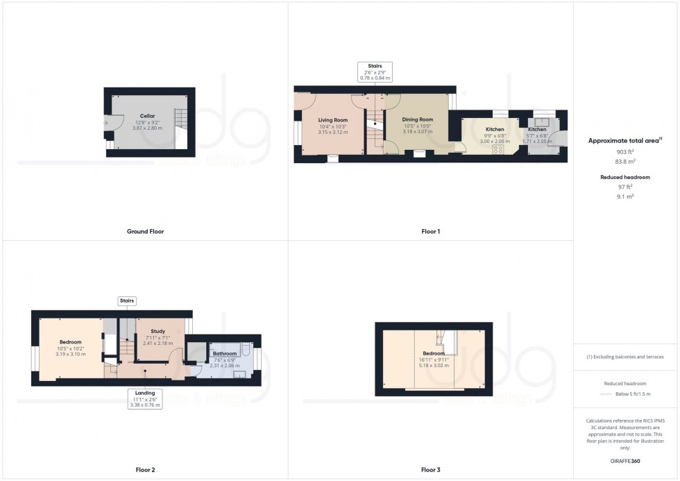 Floorplan for Grasmere Road, Lancaster, LA1