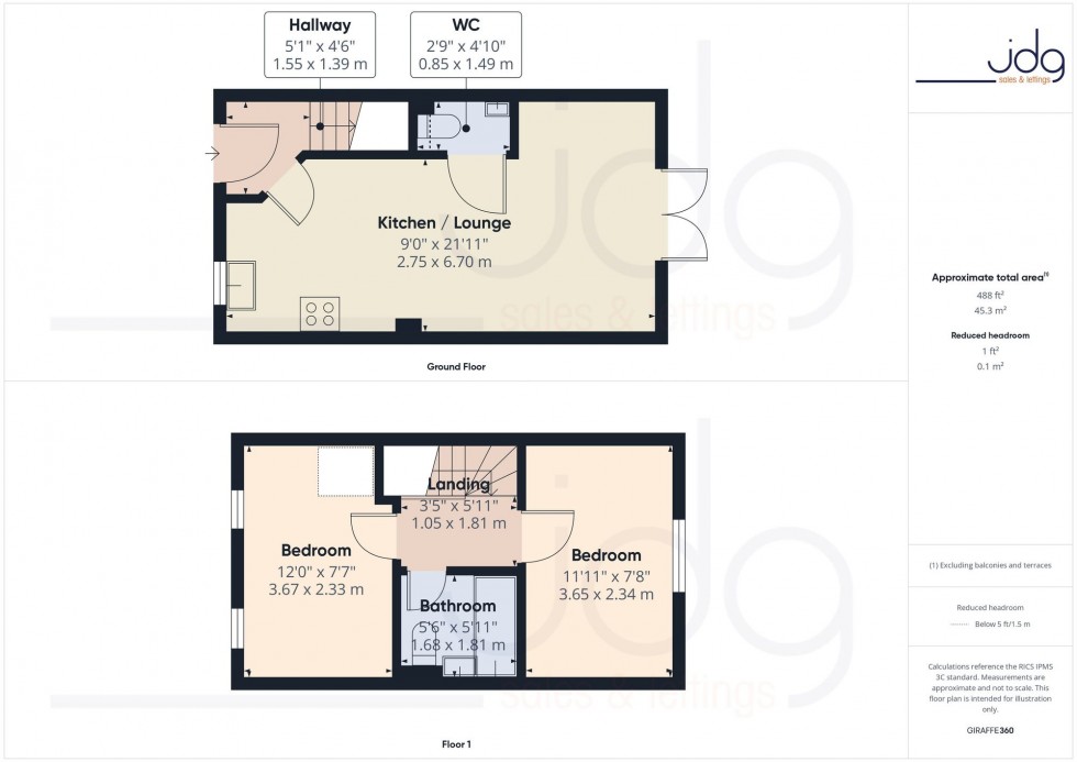 Floorplan for Abram Close, Lancaster, LA1