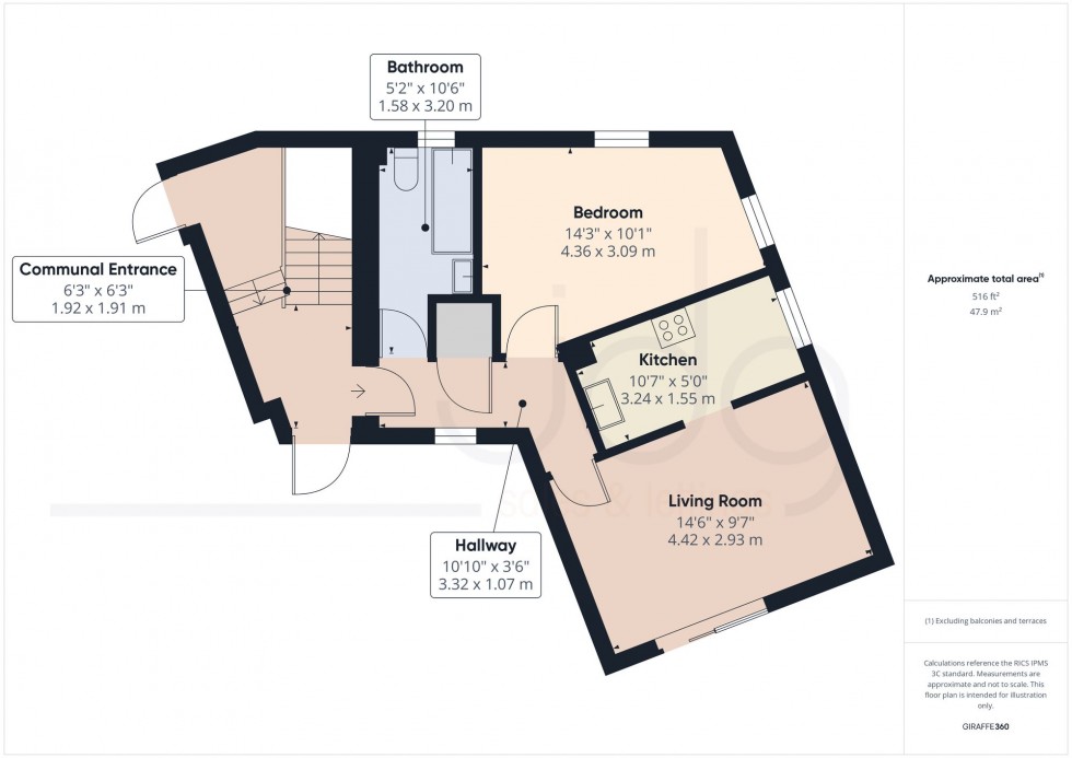 Floorplan for Moor Lane, Lancaster, LA1