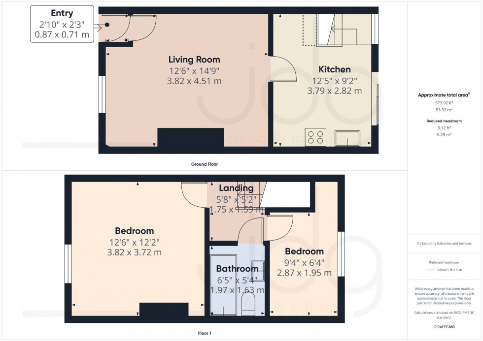 Floorplan for Gerrard Street, Lancaster, LA1