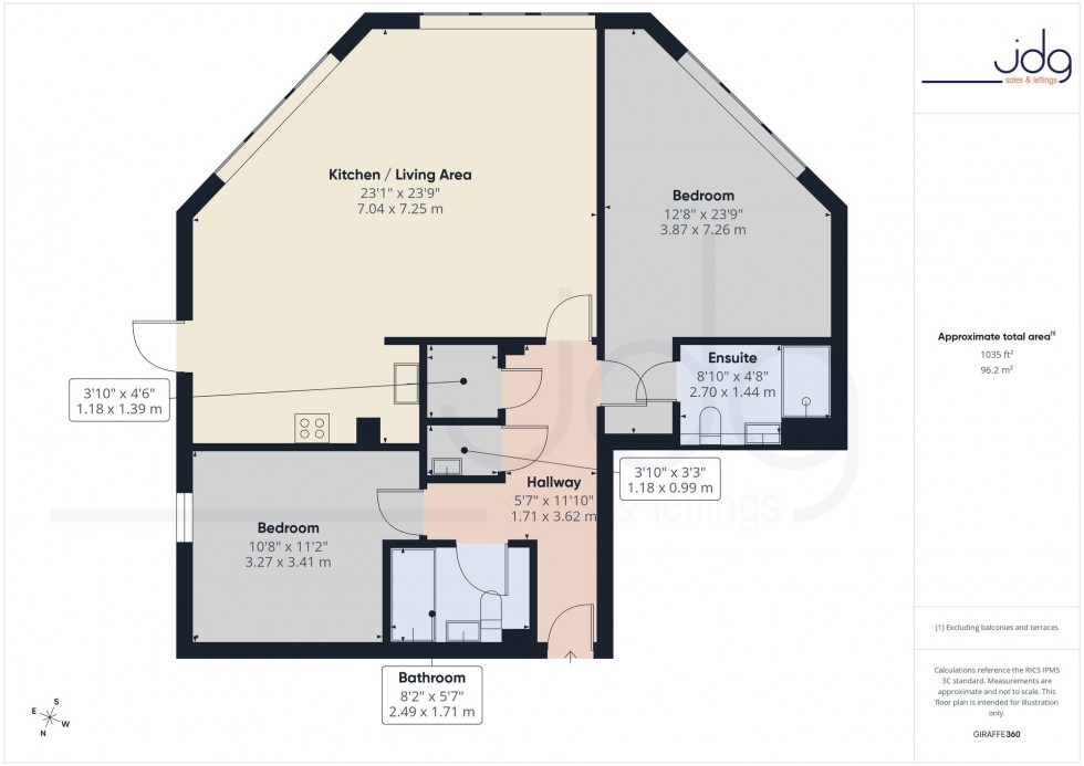 Floorplan for Kershaw Drive, The Residence Kershaw Drive, LA1