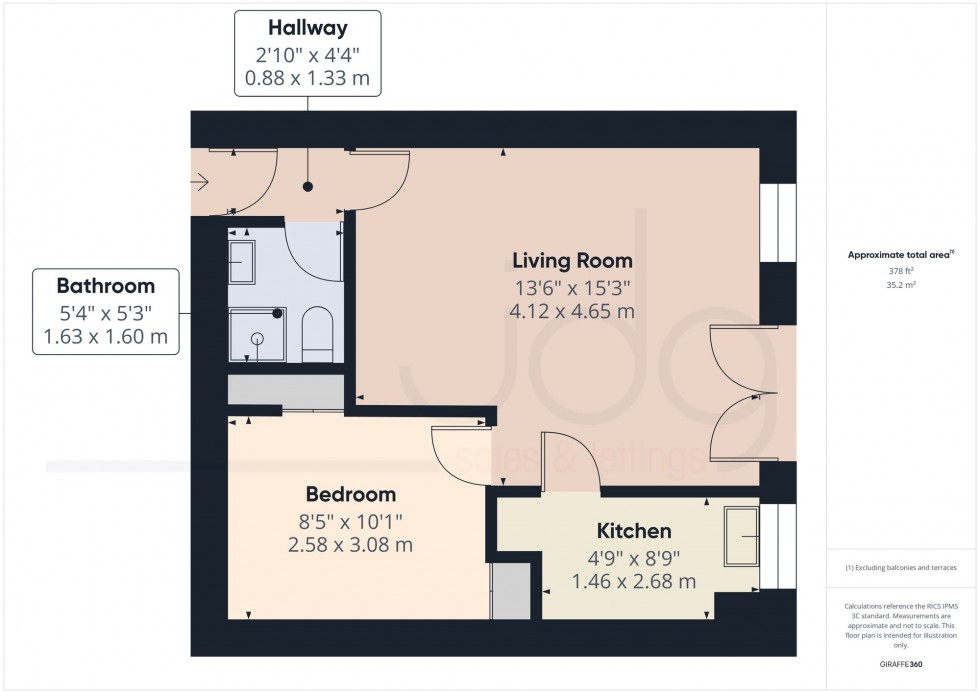 Floorplan for St. Georges Quay, Lancaster, LA1