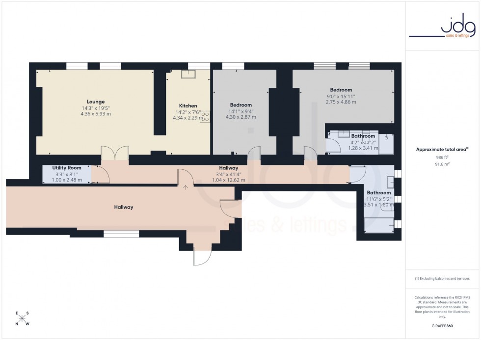 Floorplan for Kershaw Drive, The Residence Kershaw Drive, LA1